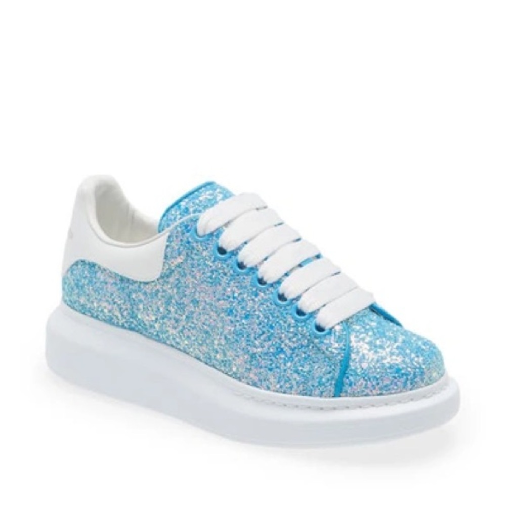 Alexander McQueen Oversized Sneakers Glitter Heavenly 'Blue'